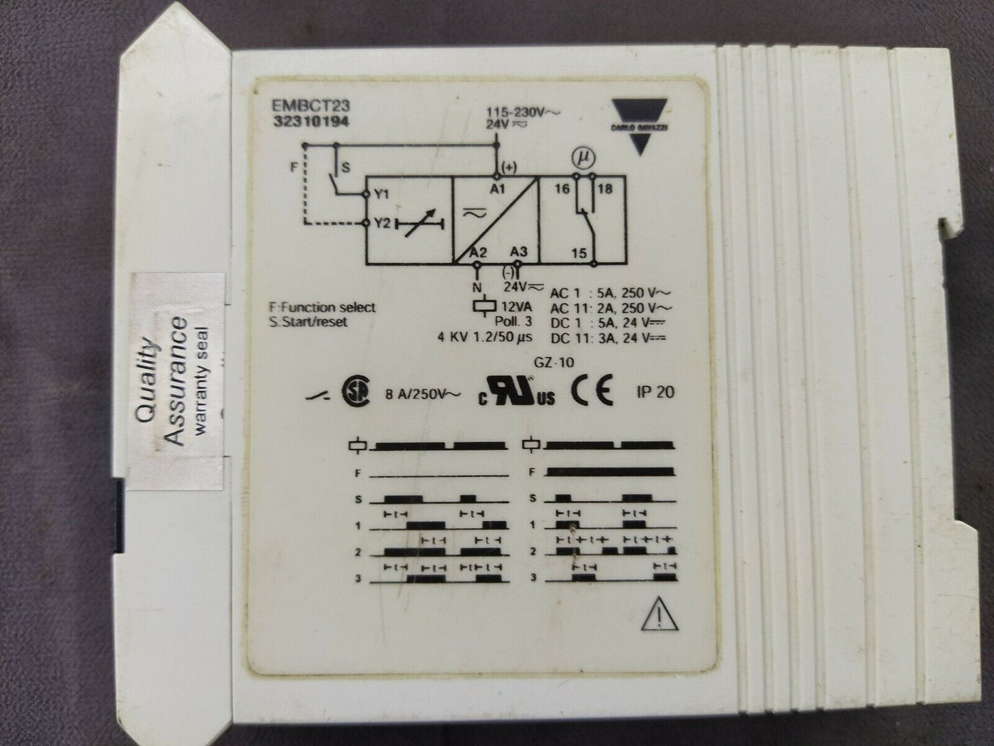 Carlo Gavazzi EMB C T23 Multi Timer 32310194 115-230V AC/24V DC EMBCT23