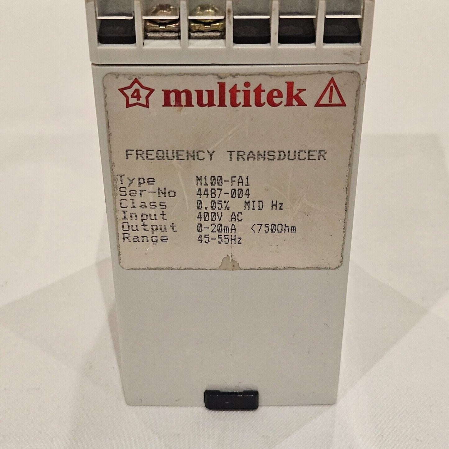 MULTITEK M100-FA1 FREQUENCY TRANSDUCER 45-55HZ