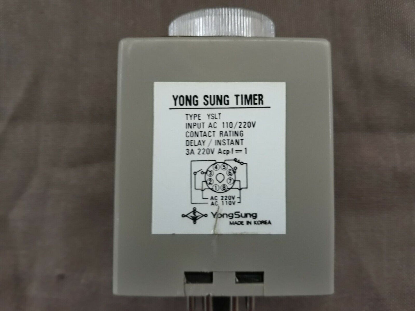 Yong Sung YSLT Timer 0-30 SEC 110/220 VAC