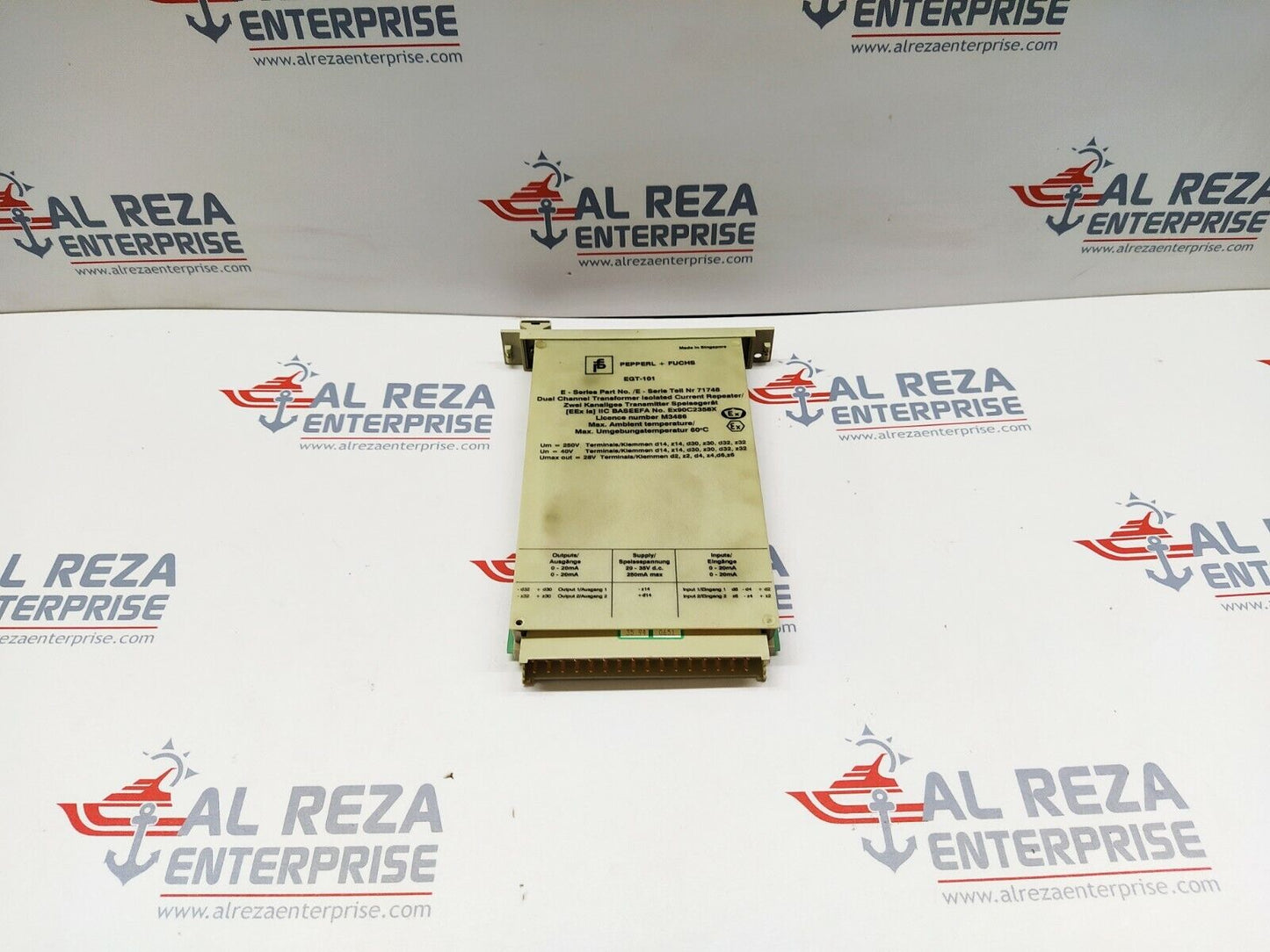 PEPPERL + FUCHS EGT-101 DUAL CHANNEL TRANSFORMER ISOLATED REPEATER 71748