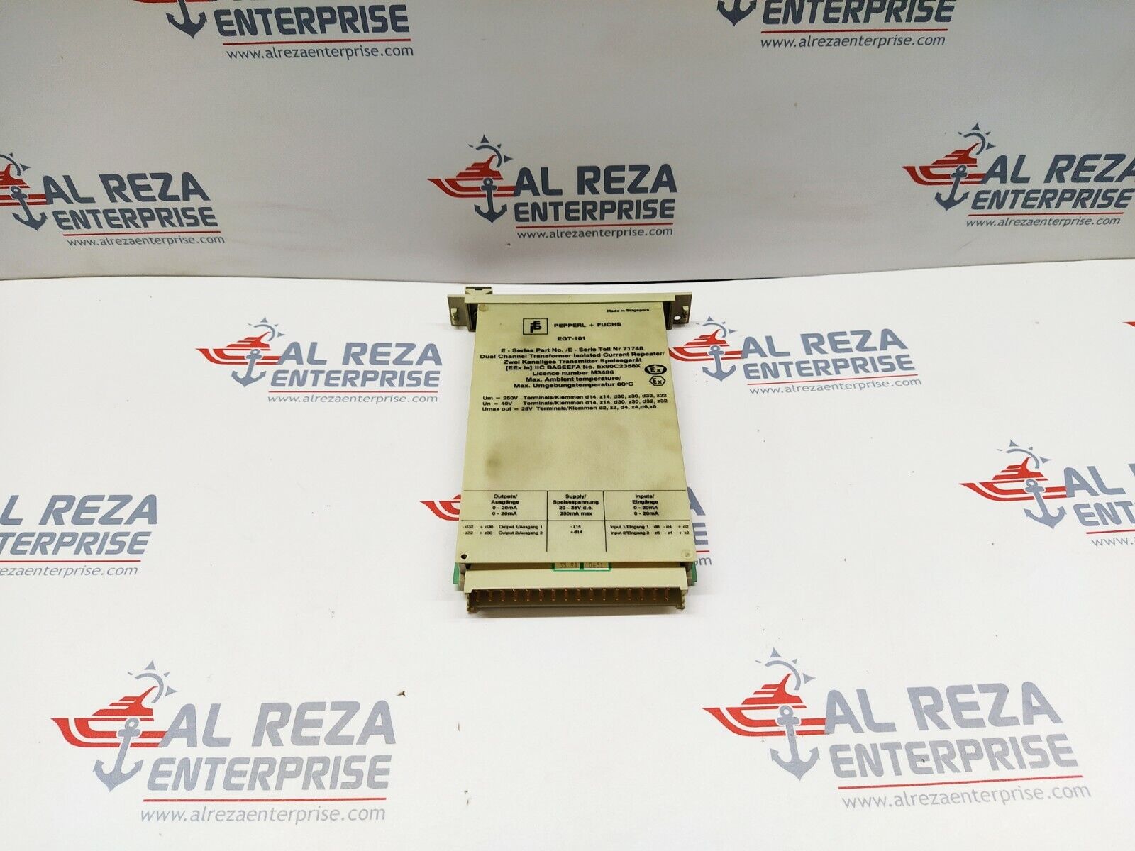 PEPPERL + FUCHS EGT-101 DUAL CHANNEL TRANSFORMER ISOLATED REPEATER 71748