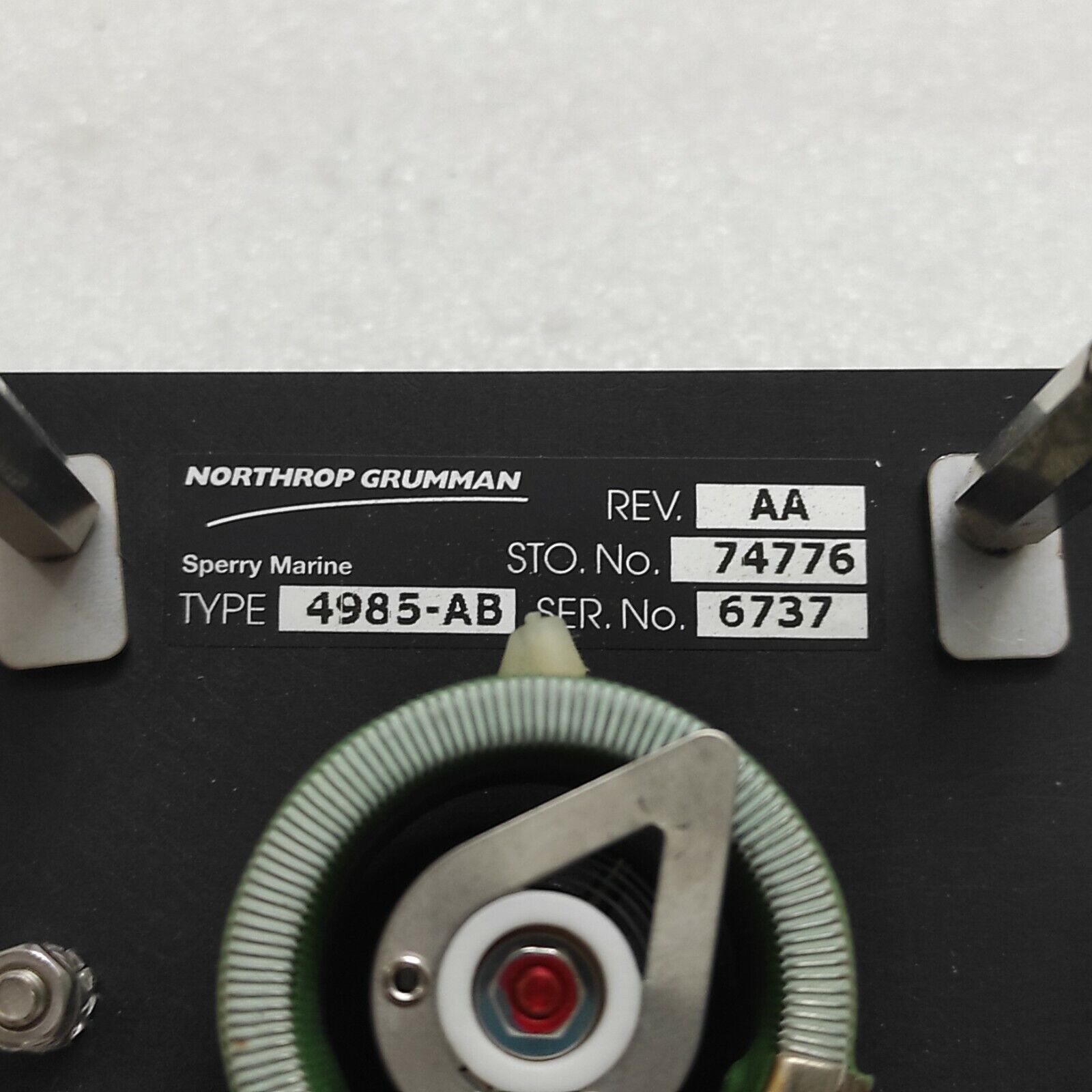 SPERRY MARINE 4985-AB JUPITOR COMPASS BACKLIGHT CONTROL