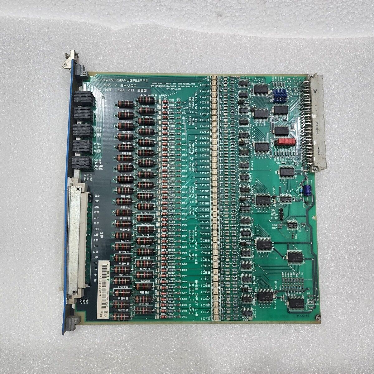 GROSSENBACHER ELECTRONIC AG 50 70 360 INPUT CARD 40X24 VDC