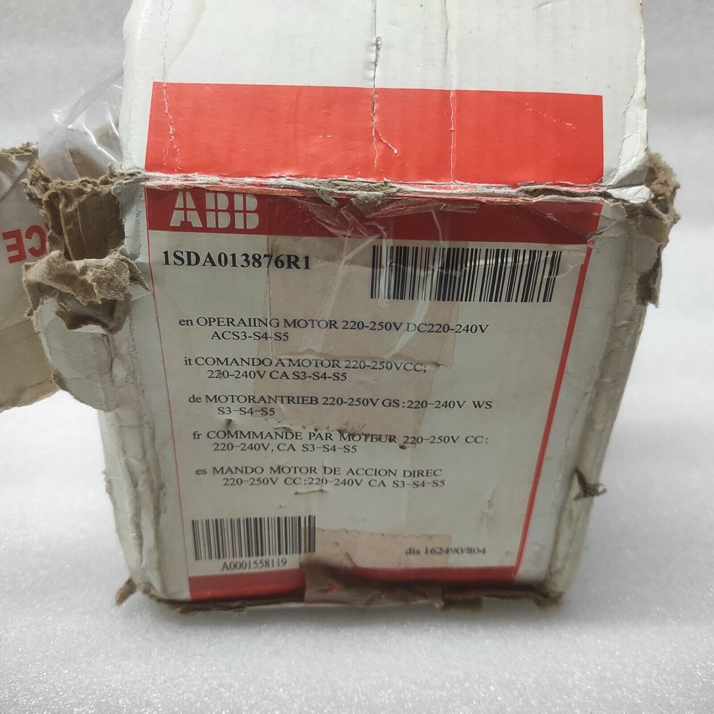 ABB S5 MOTOR OPERATOR 1SDA013876R1 220-250VDC/220-240VAC