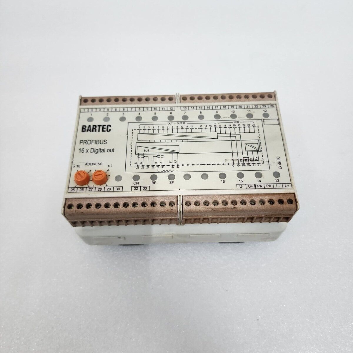 BARTEC 07-7331-2301 PROFIBUS 16CH DIGITAL OUTPUT MODULE