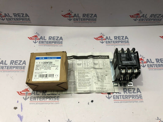 EATON CUTLER HAMMER C25DNF325A MAGNETIC CONTACTOR 25A COIL VOLTAGE 110-120V