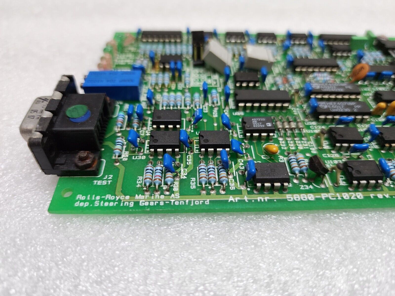 ROLLS-ROYCE MARINE AS 5880-PC1020 DEP STEERING GEARS TENFJORD