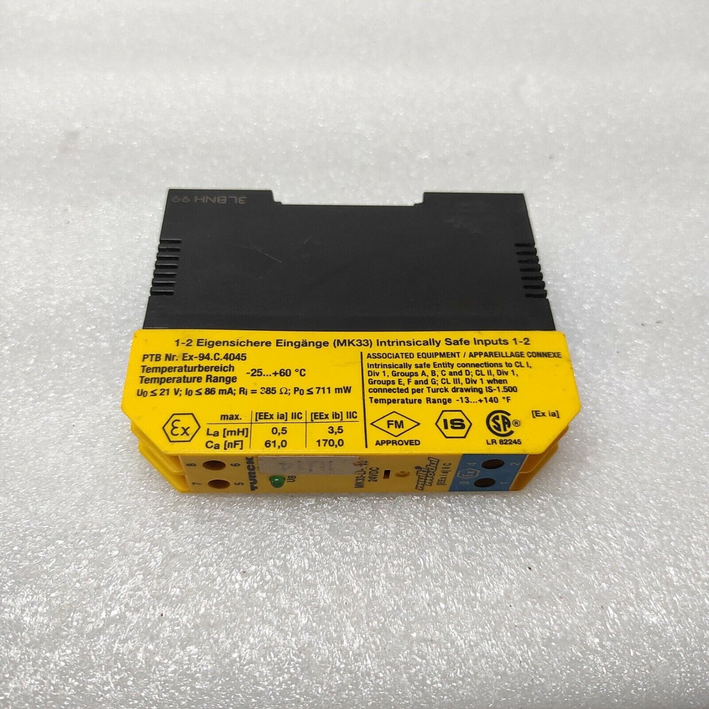 TURCK MK33-LI-EX0/24VDC ISOLATING SAFETY MODULE 24VDC