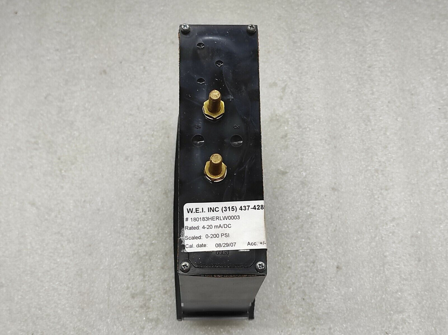 WESCHLER 180183HERLW0003 0-200 PSI METER 4-20mA/DC