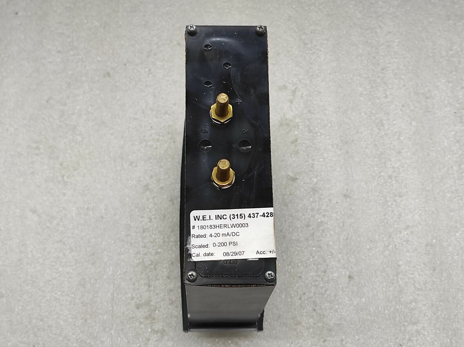 WESCHLER 180183HERLW0003 0-200 PSI METER 4-20mA/DC