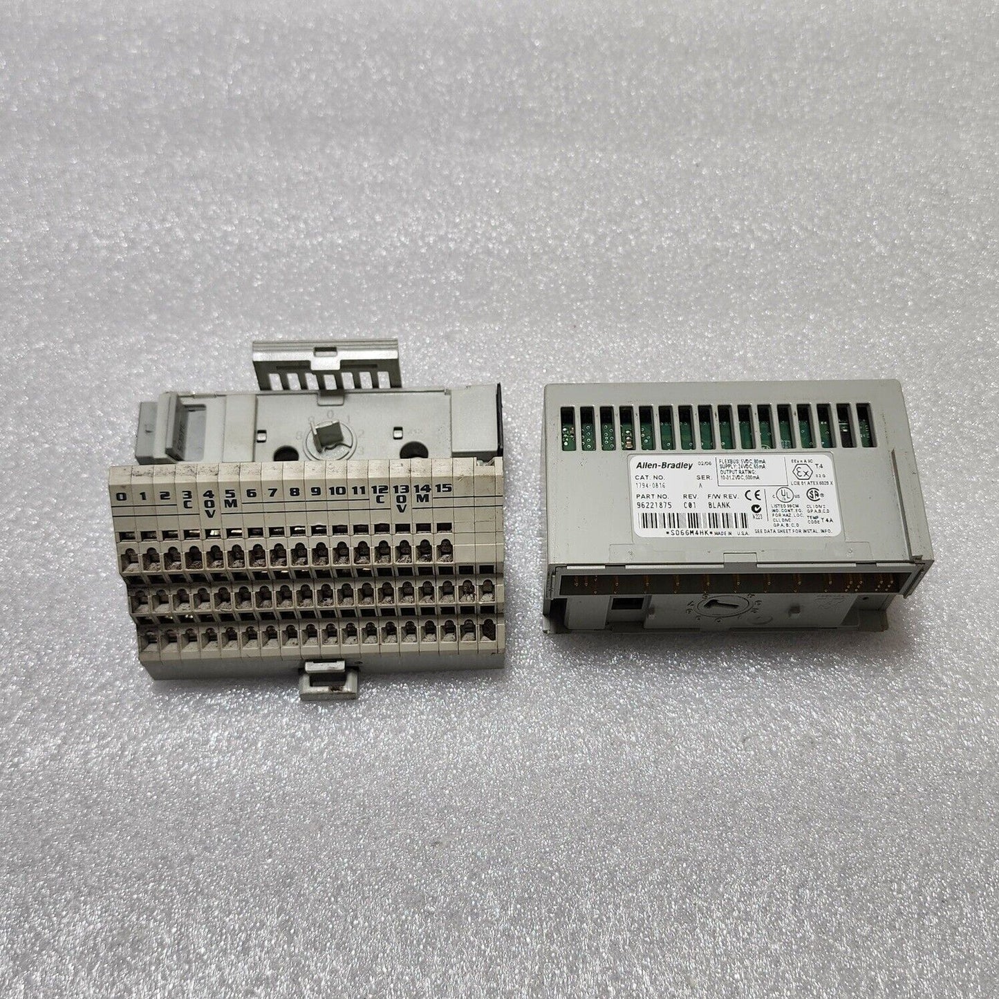 ALLEN BRADLEY CAT 1794-OB16 SER A 96221875 1794-TB3S
