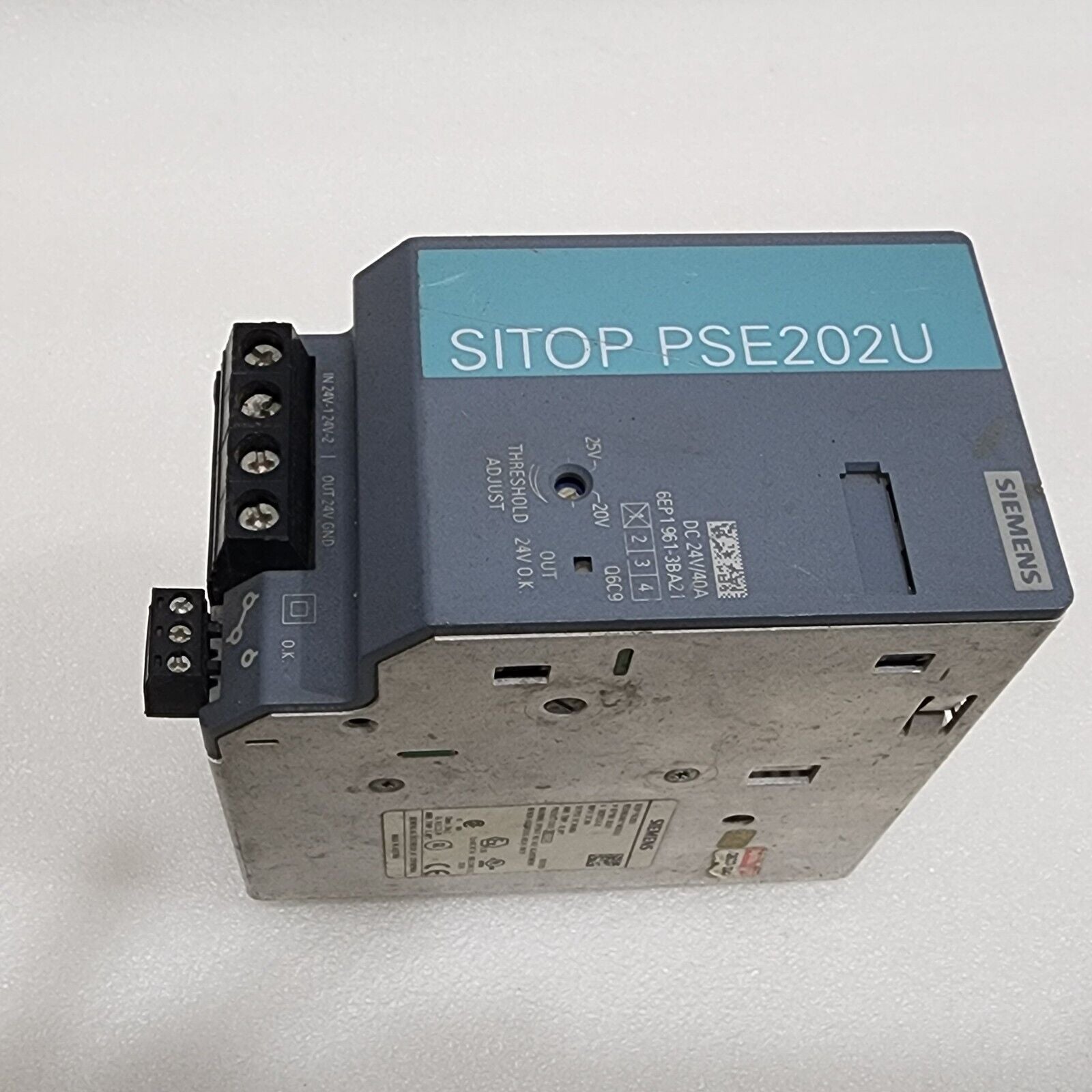 SIEMENS 6EP1 961-3BA21 SITOP POWER SUPPLY 24VDC 40A