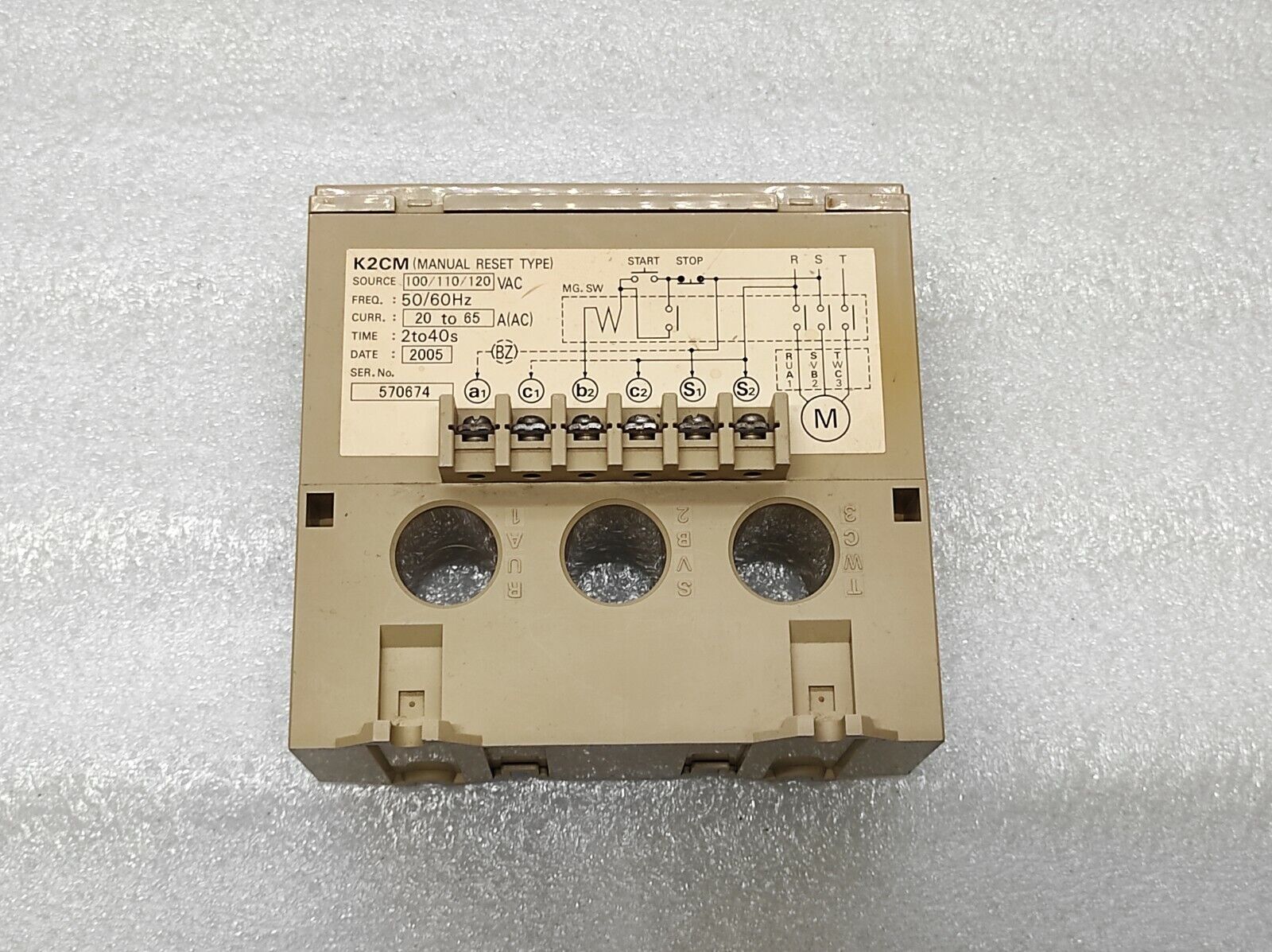 Omron K2CM Q1M Motor Relay K2CMQ1M 100-120 VAC