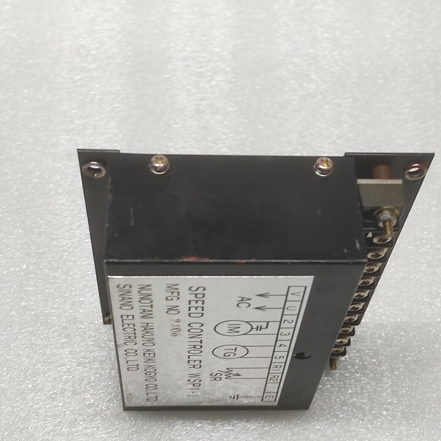 NUNOTANI HAKUYO KEIKI KOGYO WSPI-2 SPEED CONTROLER 2306 SINANO ELECTRIC 