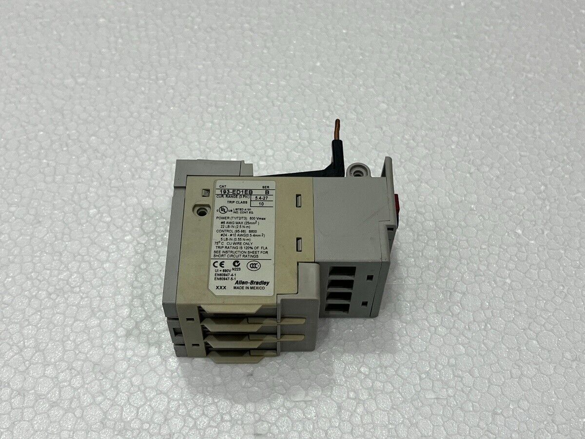 ALLEN BRADLEY CAT 193-ED1EB SER B OVERLOAD RELAY  5.4-27A
