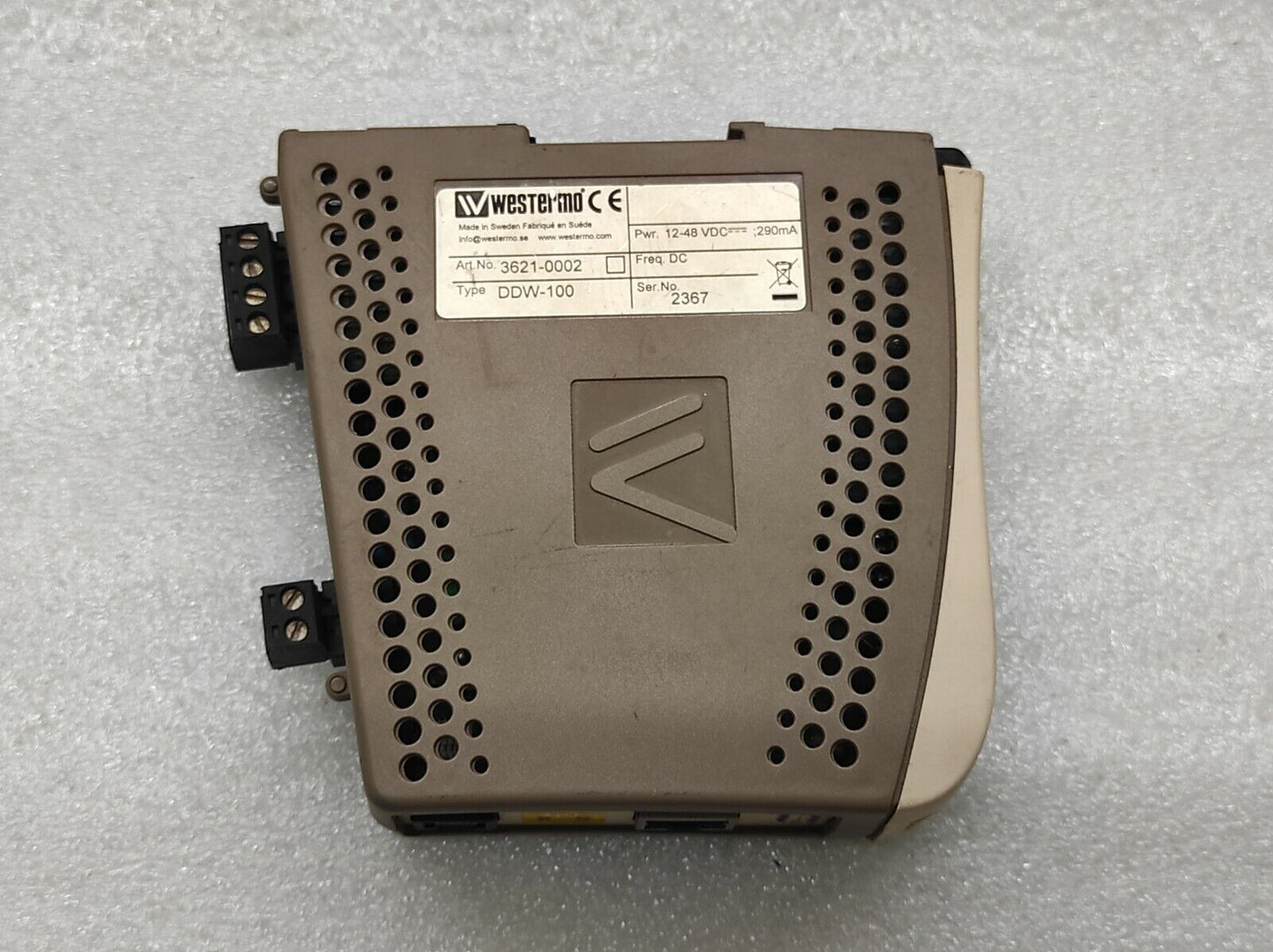 WESTERMO DDW-100 ETHERNET EXTENDER 3621-0002 12-48VDC