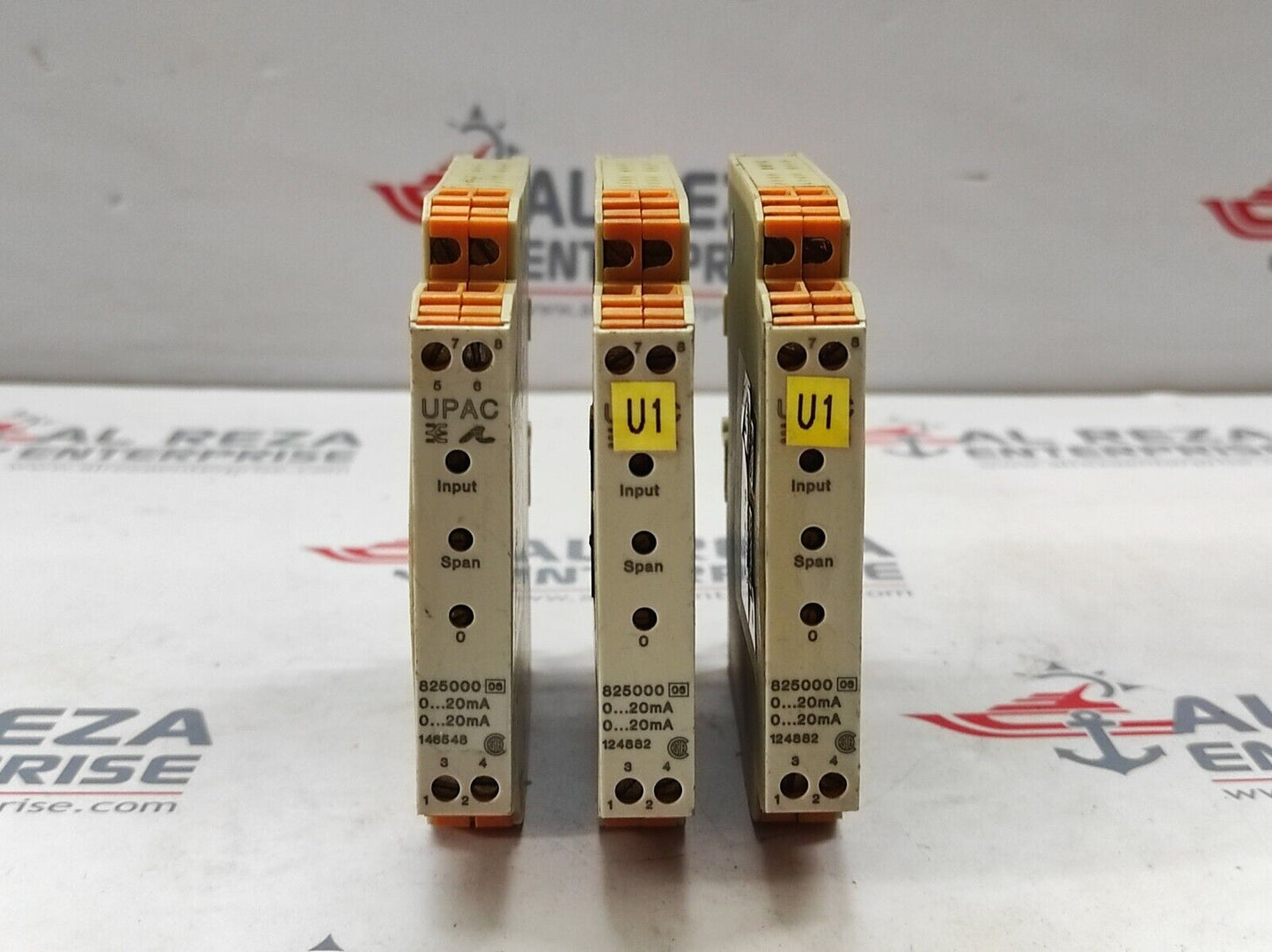 WEIDMULLER UPAC 825000 MDULE 0-20 mA IN 0-20 mA OUT 124882 LOT OF 3 UNIT