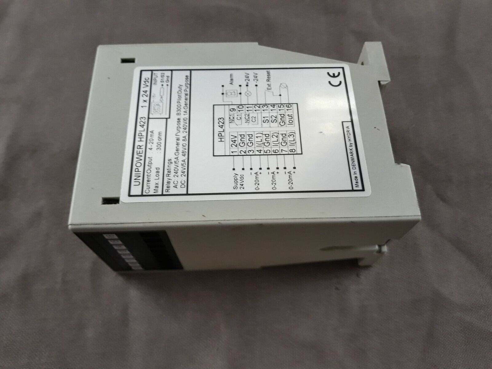 Unipower HPL423 Relay 24 VDC By Hydria HPL 423