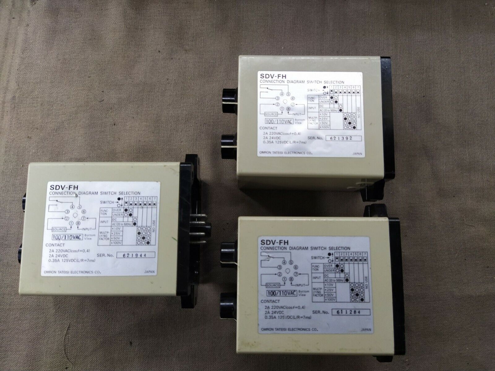 Omron SDV-FH6 Voltage Sensor 100-110V AC