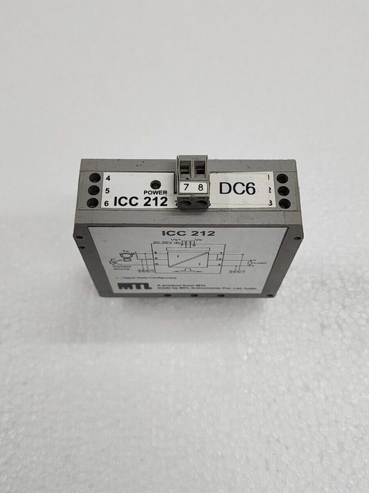 MTL ICC 212 REPEATER POWER SUPPLY AND ISOLATING DRIVER