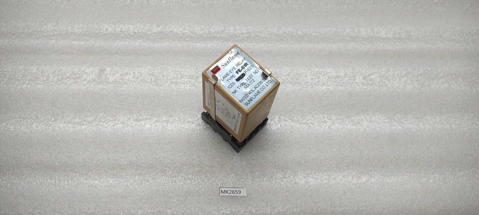 SUNFLAME FE61R FLAME EYE RELAY 200-220VAC