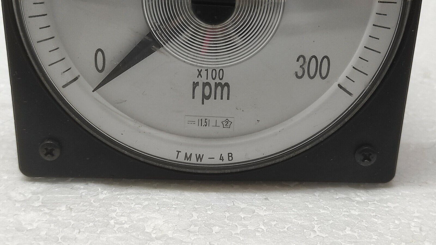 TSURUGA ELECTRIC TMW-4B RPM INDICATOR TMW4B 0-300  RPM