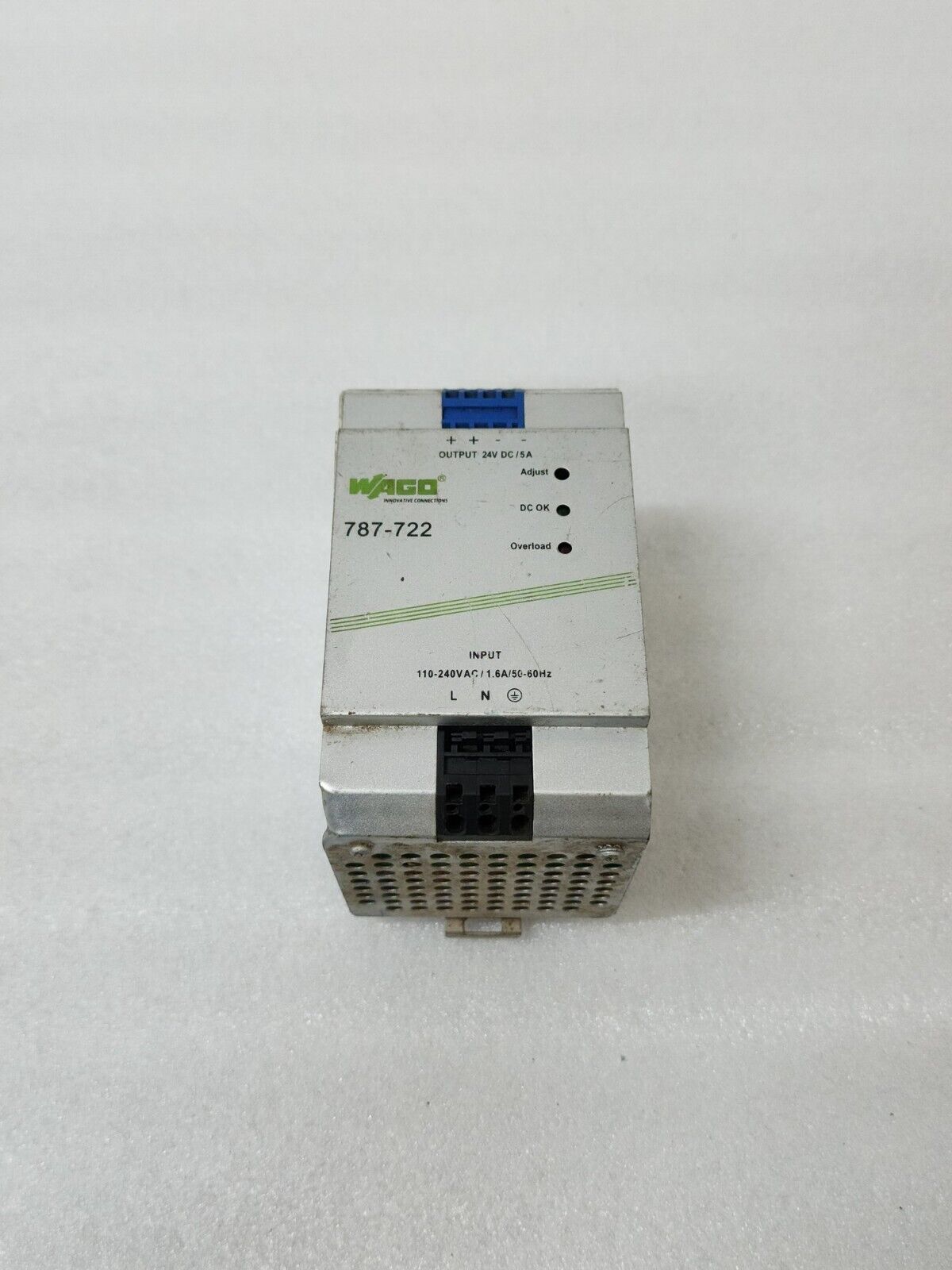 WAGO 787-722 SWITCHED POWER SUPPLY 24VDC 5A