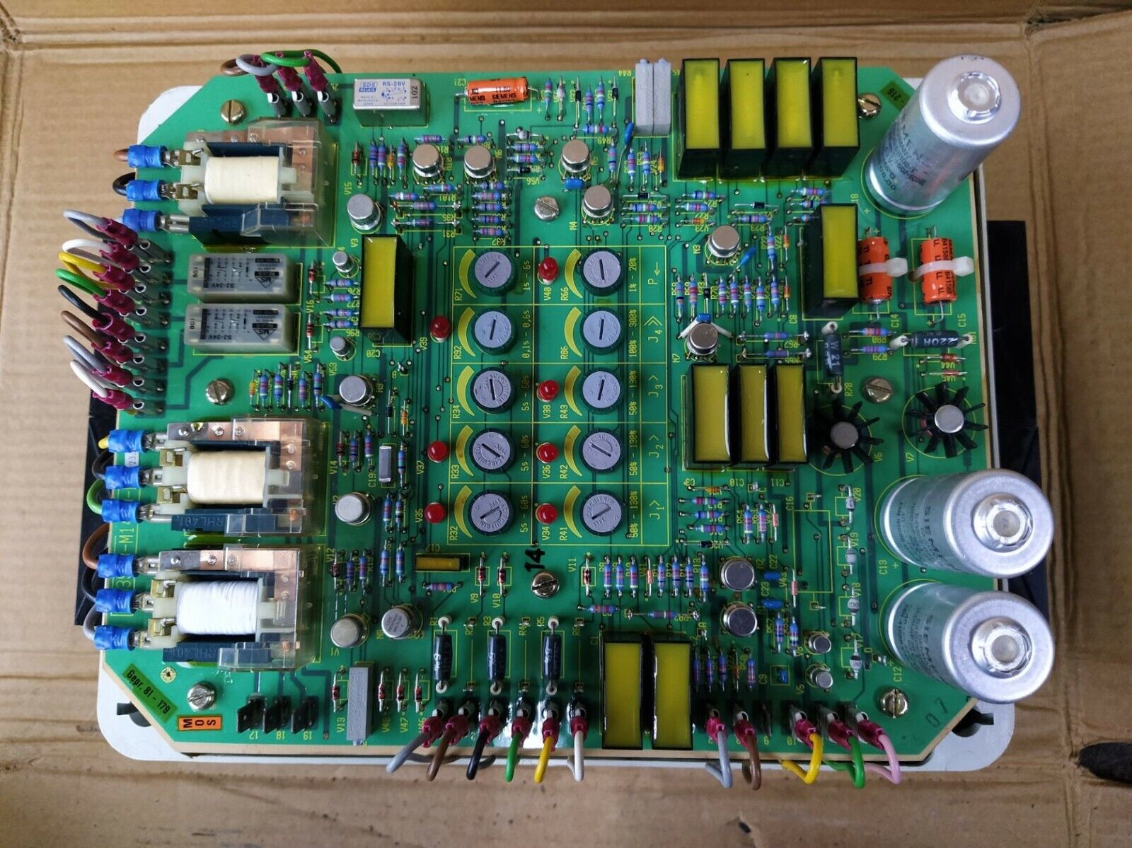 Siemens 7SP 8013 23S/1A 676140 400/450V GENOP 23 S Overcurrent Reverse Power Pro