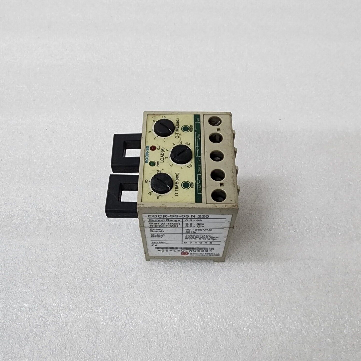 SAMWHA EOCR-SS-05 N 220 OVERCURRENT RELAY 0.5-6A