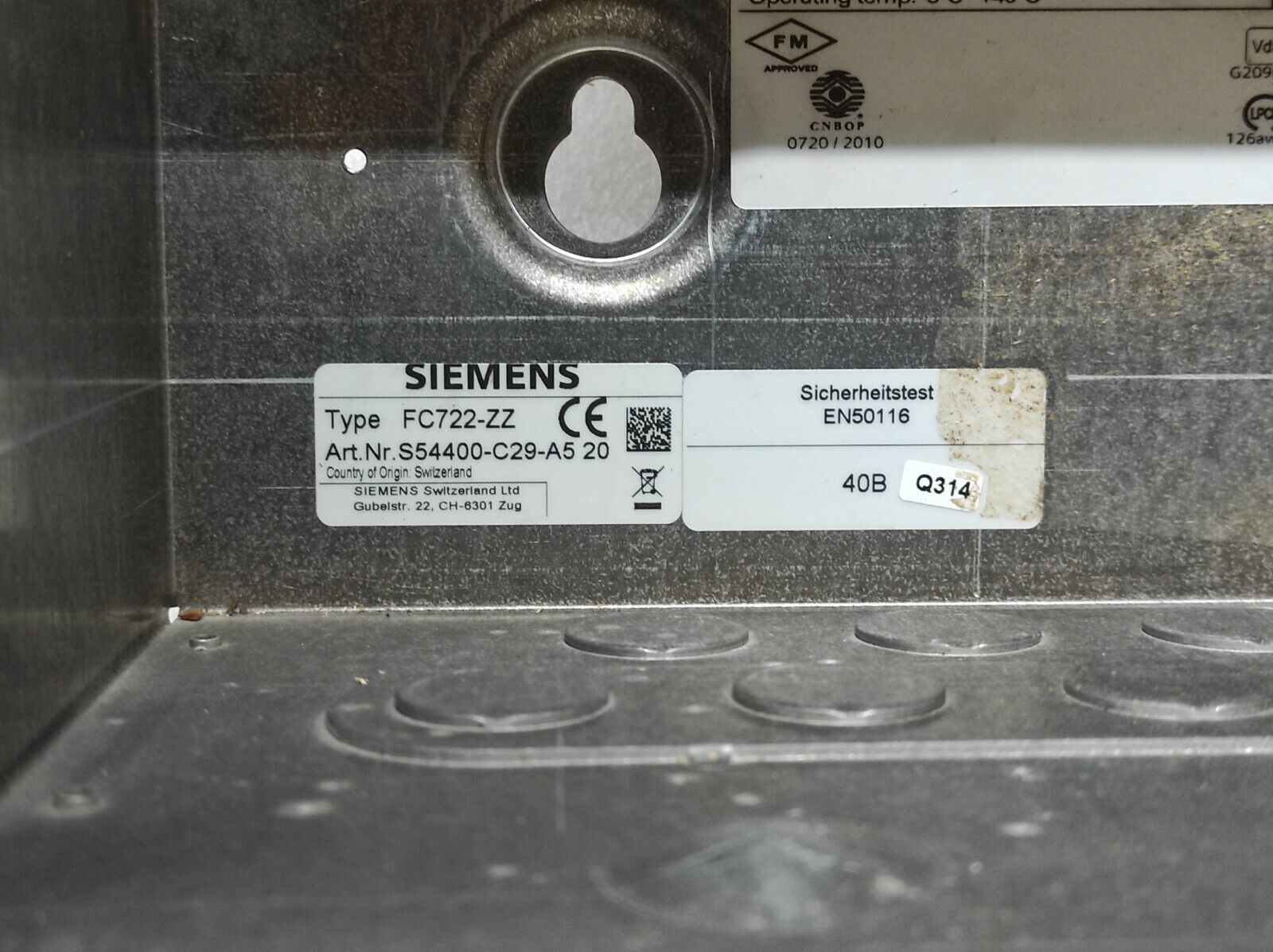 SIEMENS CERBERUS FP2001-A1 ALARM SYSTEM FDCI0221 FC722 654400-C20-A5-20 85-265V