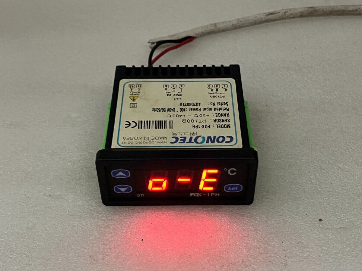 CONOTEC FOX-1PH TEMPERATURE CONTROLLER 100-240VAC PT100 OHM