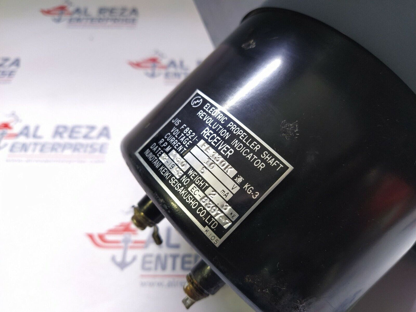 Nunotani Keiki JIS F 8521-FE 130K Electric Propeller Shaft Revolution Indicator 