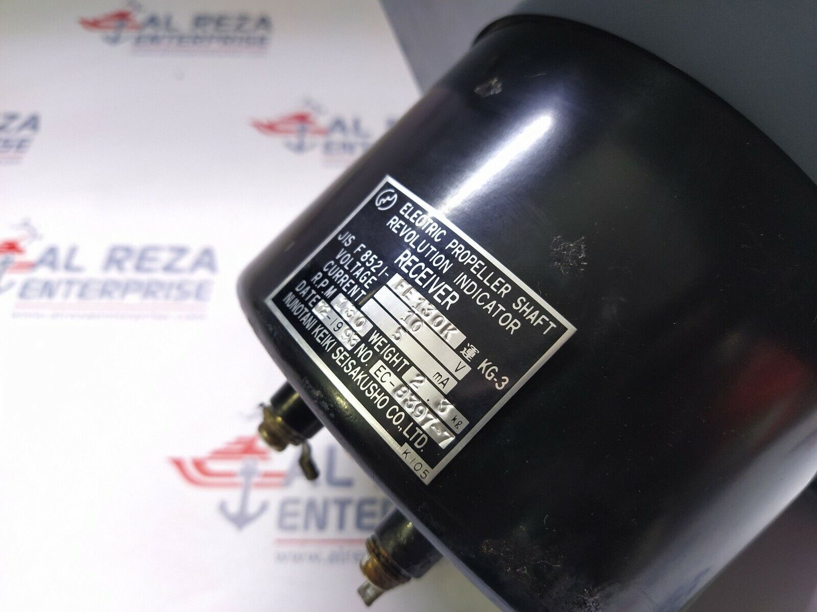Nunotani Keiki JIS F 8521-FE 130K Electric Propeller Shaft Revolution Indicator 