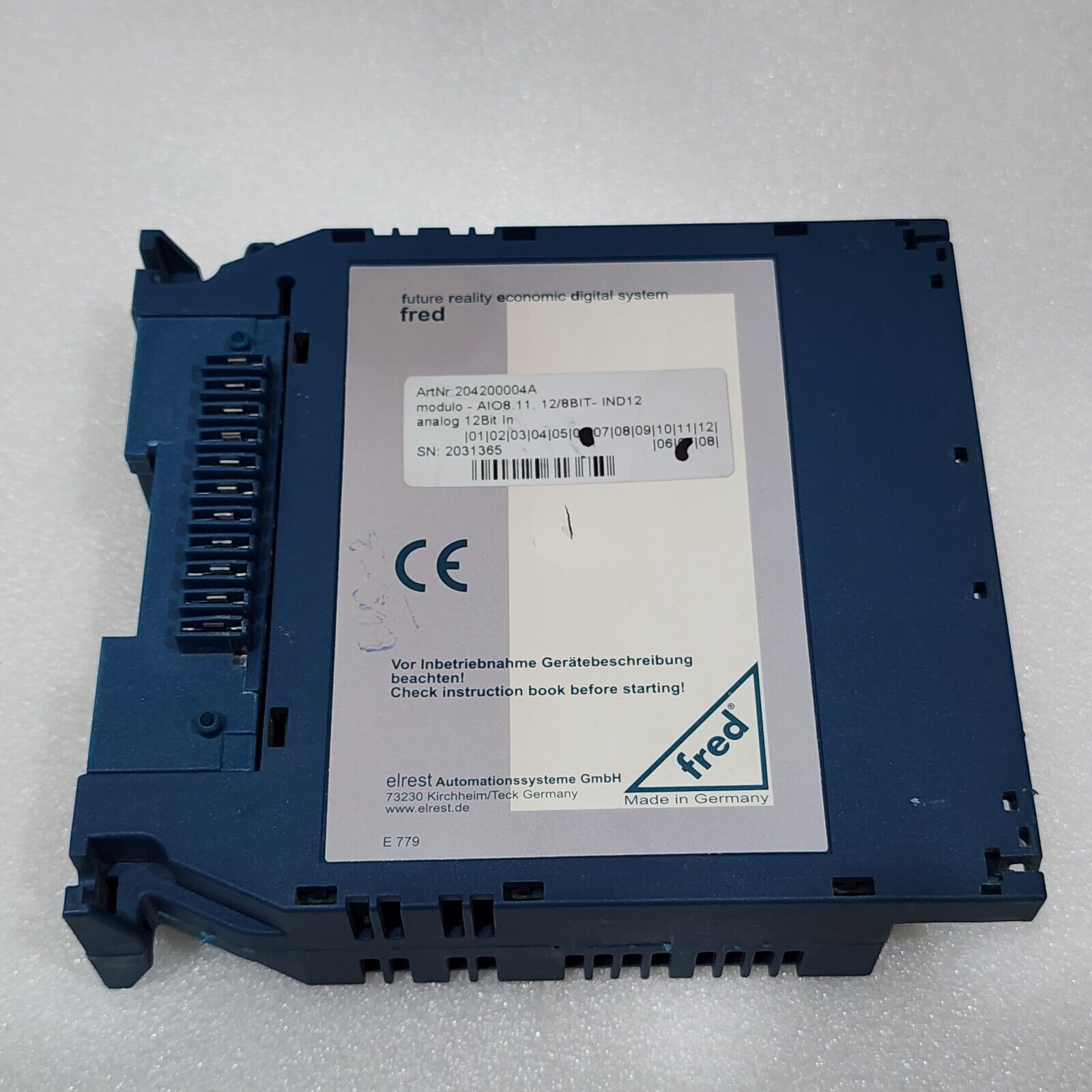 FRED AIO8 ANALOG IN/OUT MODULE 204200004A