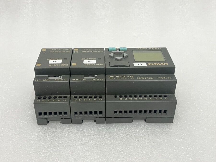 SIEMENS 6ED1 052-1MD00-0BA5 LOGO 12/24 RC WITH DM8 12/24 R 6ED1 055-1MB00-0BA1