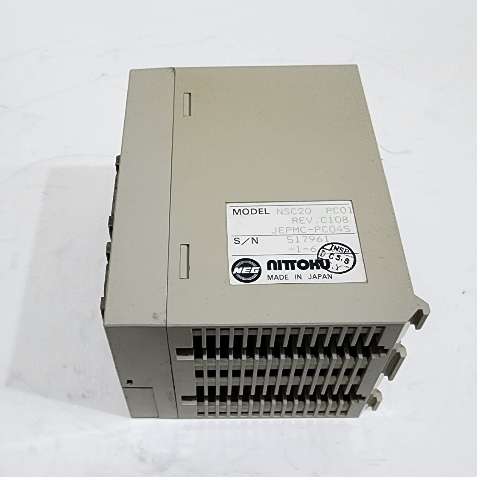 NEG NITTOKU NSC20-PS01 PROGRAMMABLE CONTROLLER JEPMC-PS002