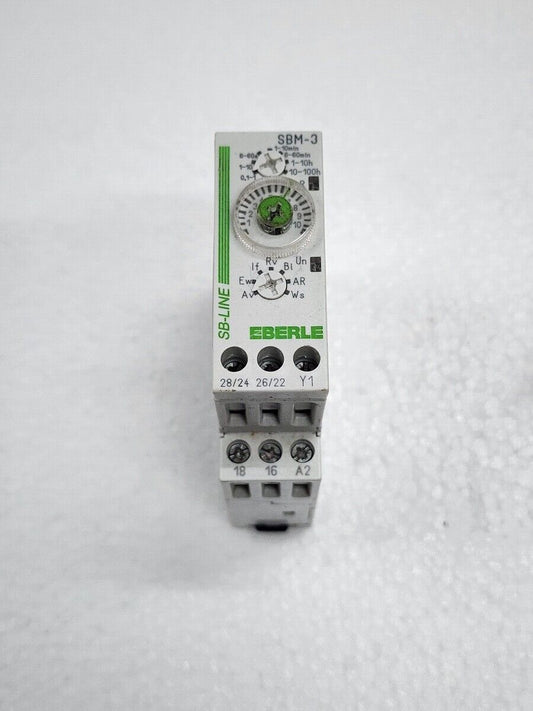 EBERLE SBM-3 MULTIFUNCTION TIMER RELAY 0545 51 649 820 12-240V AC/DC