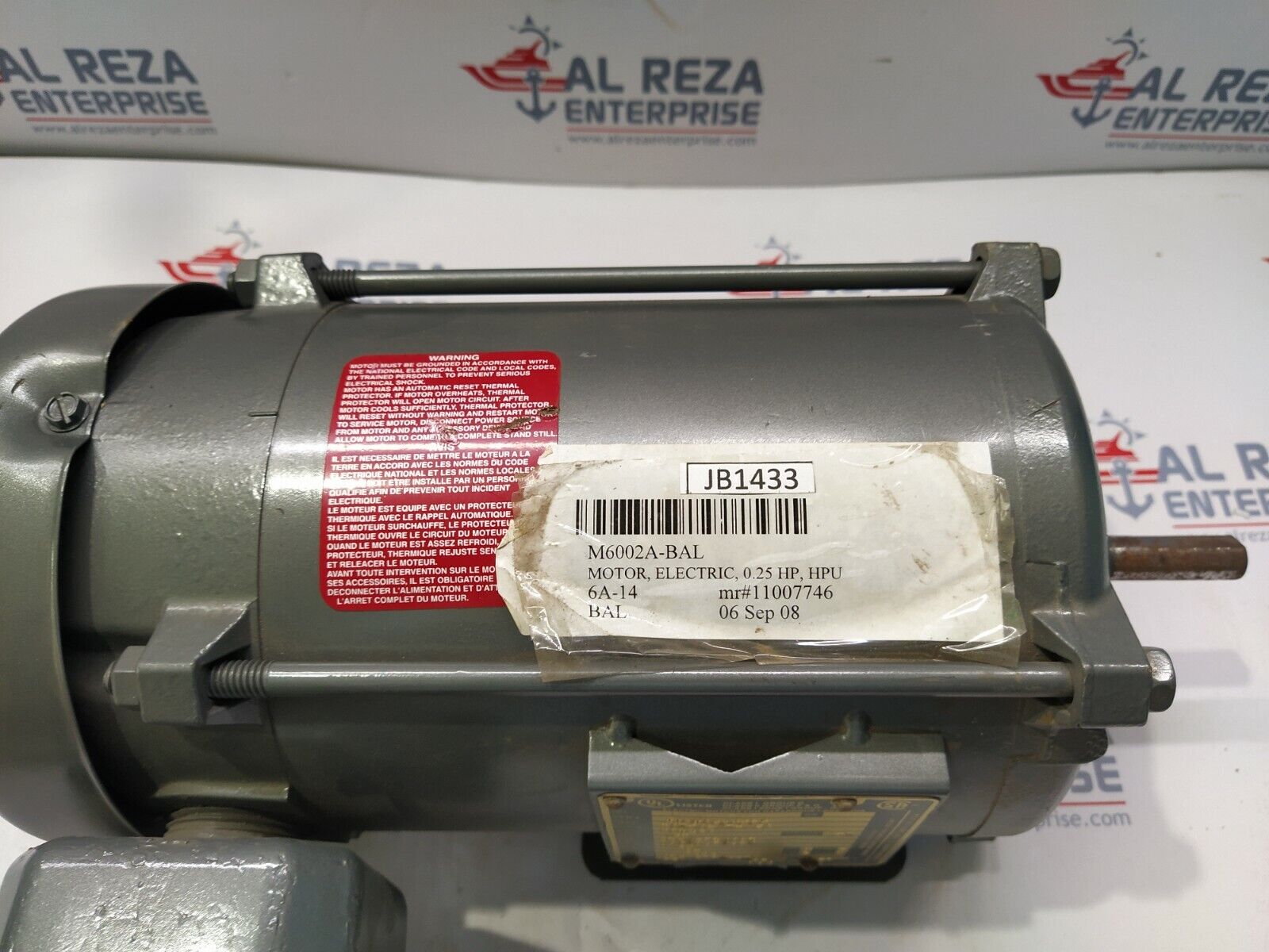 BALDOR ELECTRIC M602A-BAL ELECTRIC MOTOR 34-5427-5724 M6002A 0.25 HP