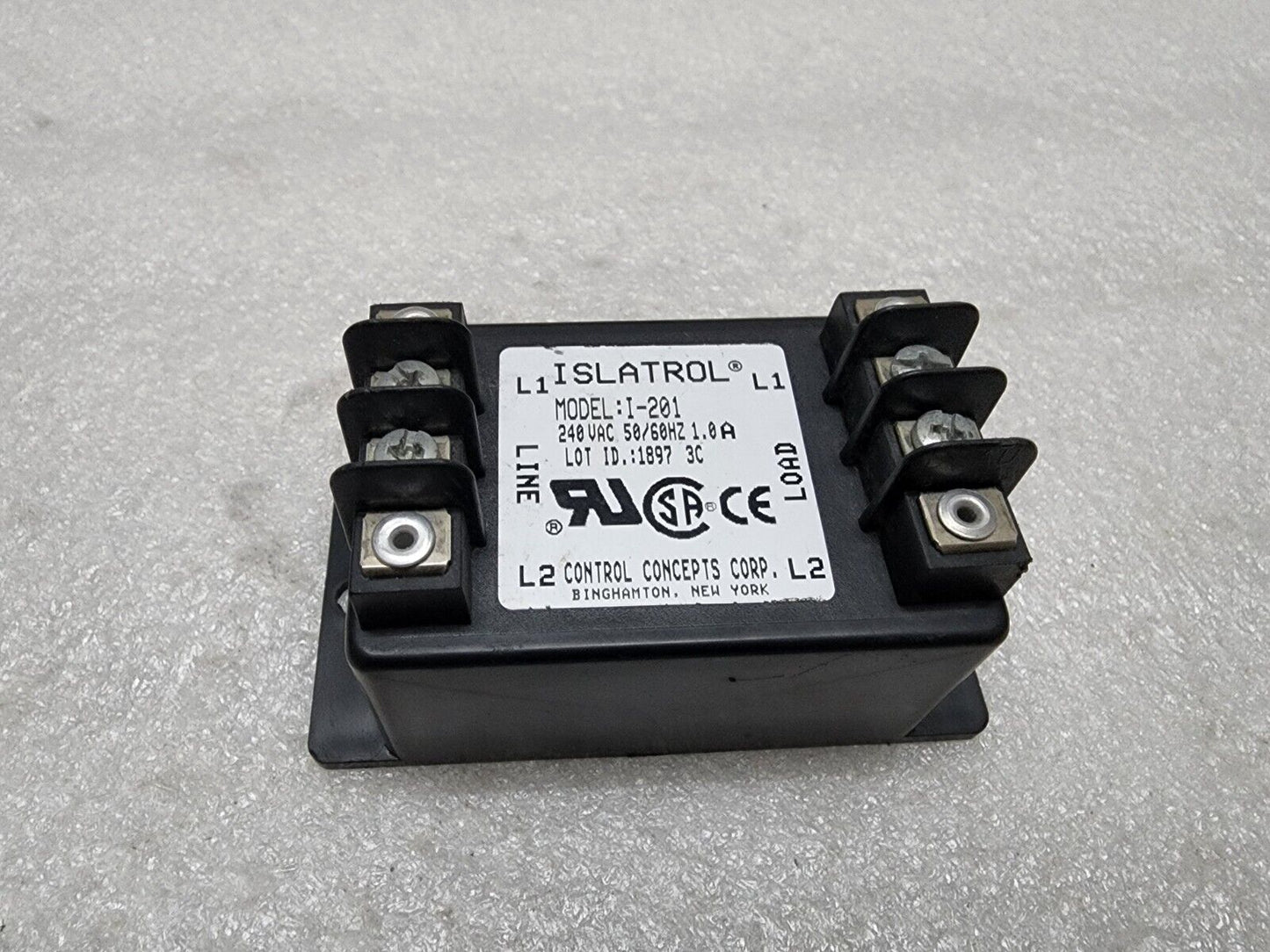 ISLATROL I-201 240VAC CONTROL CONCEPTS