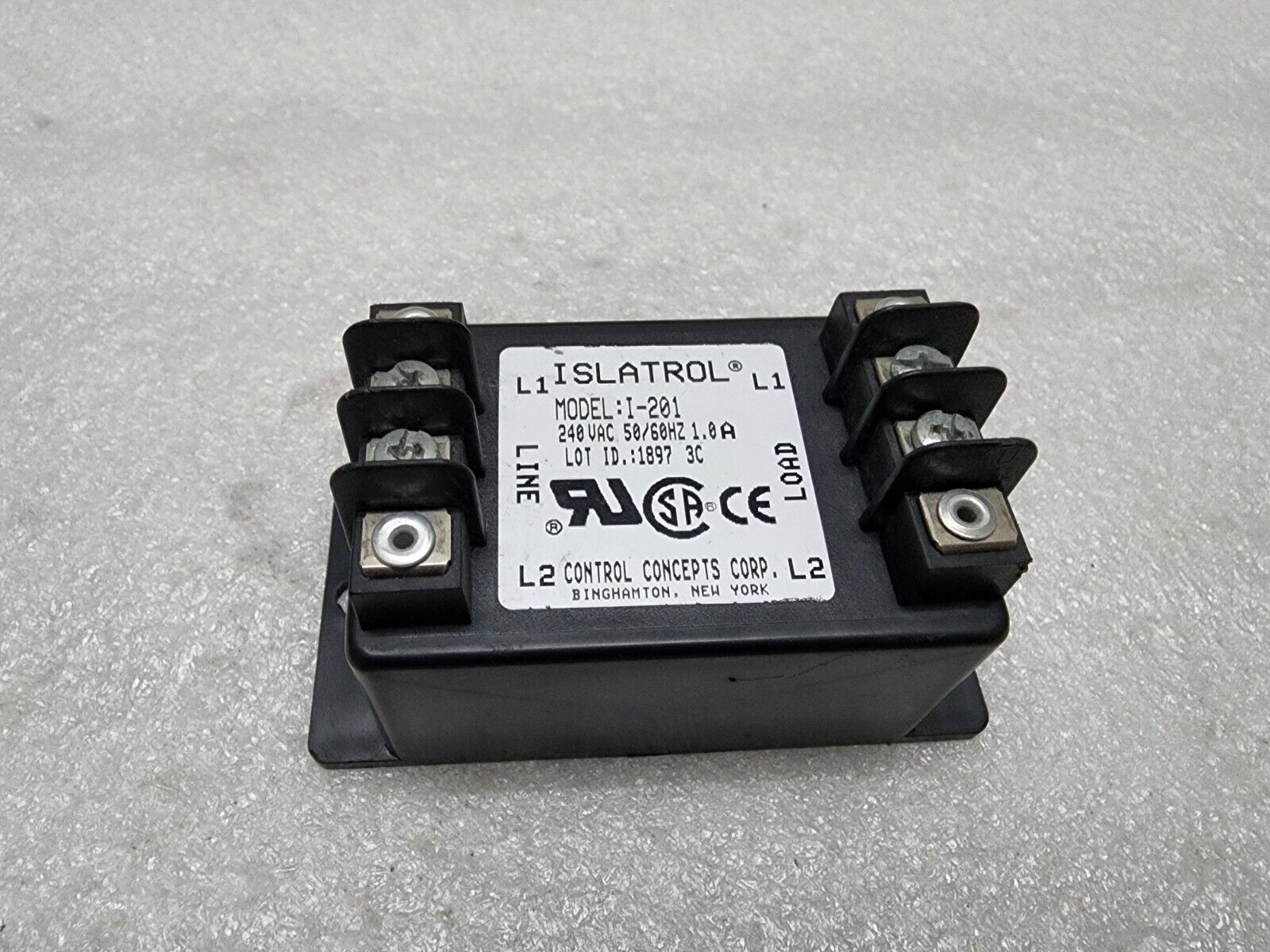 ISLATROL I-201 240VAC CONTROL CONCEPTS