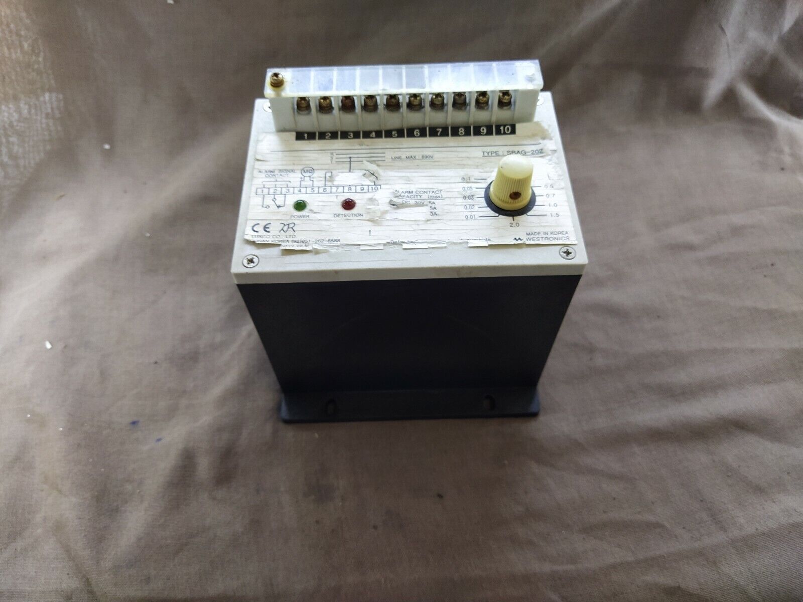 WESTRONICS SBAG-202 GROUNDING RESISTANCE MONITOR 220V