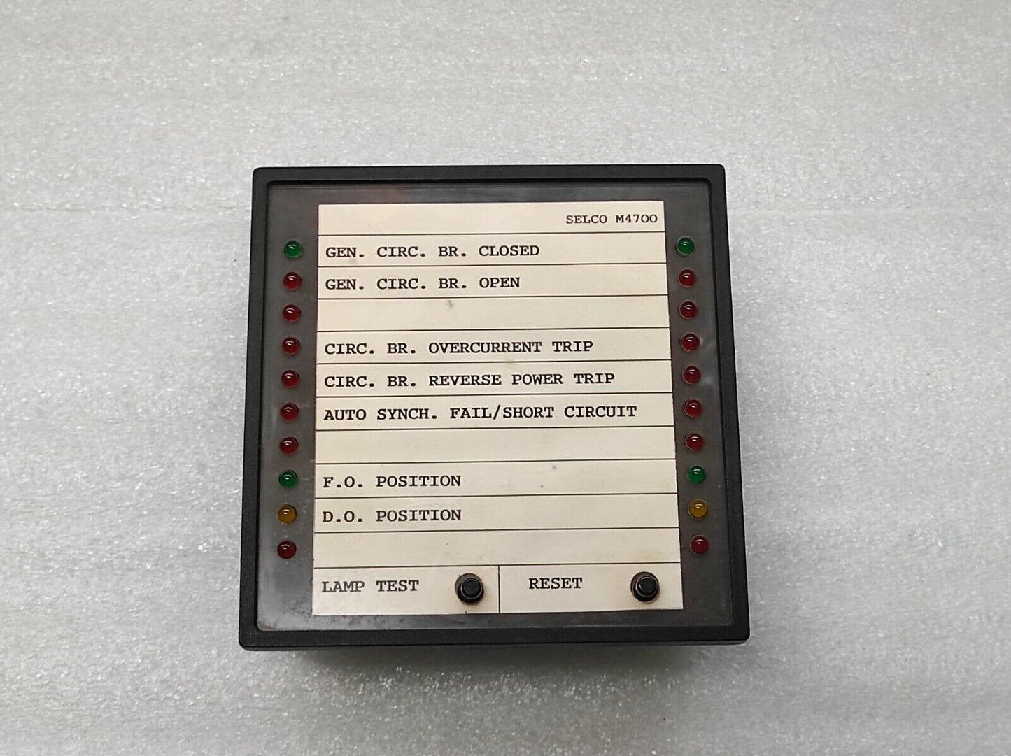 Selco M4700 24VDC Engine Alarm Indicator Panel M4700-00