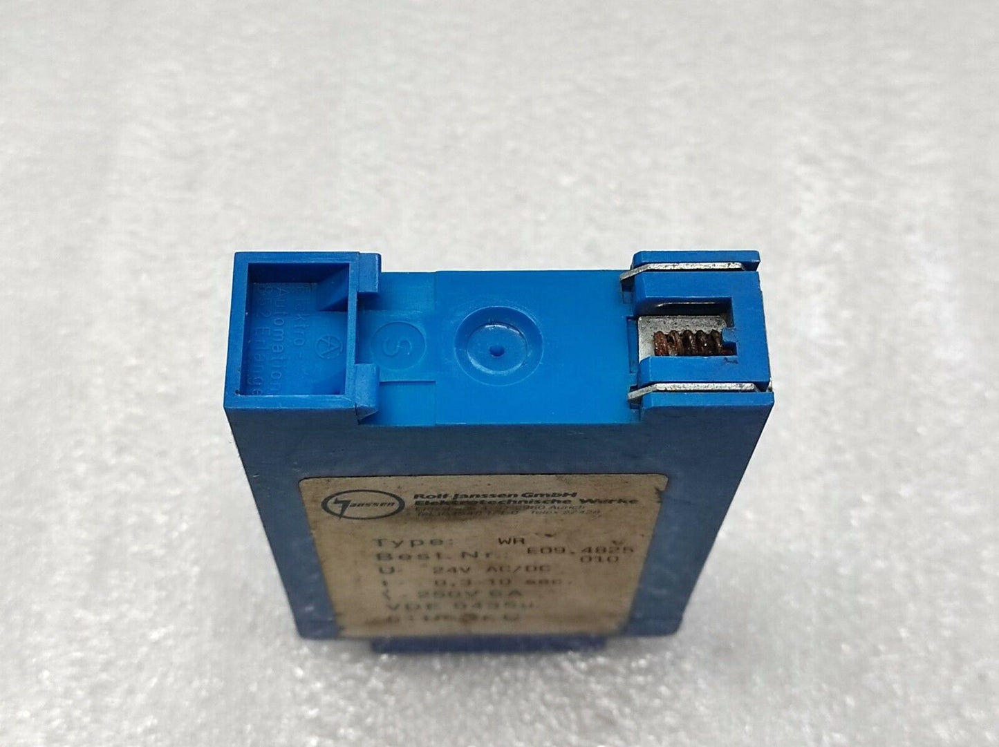 Janssen WR E09.4825 010 24VAC/DC 0.3 - 10 SEC