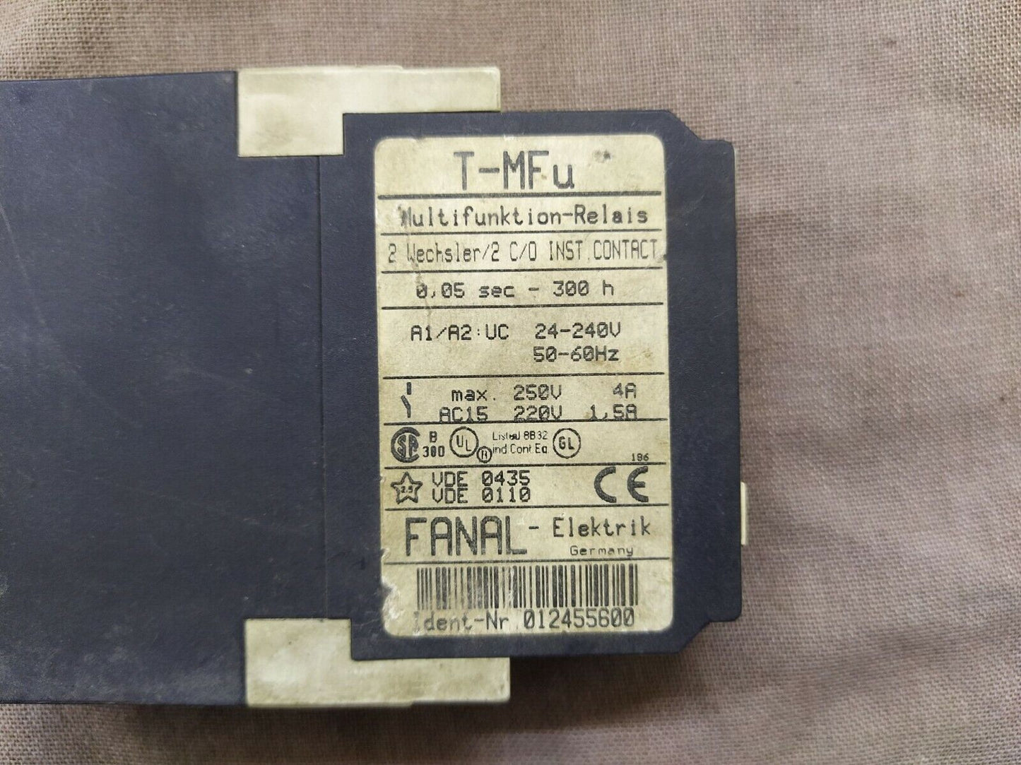 FANAL ELEKTRIK T-MFu 012455600 MULTIFUNKTION RELAIS