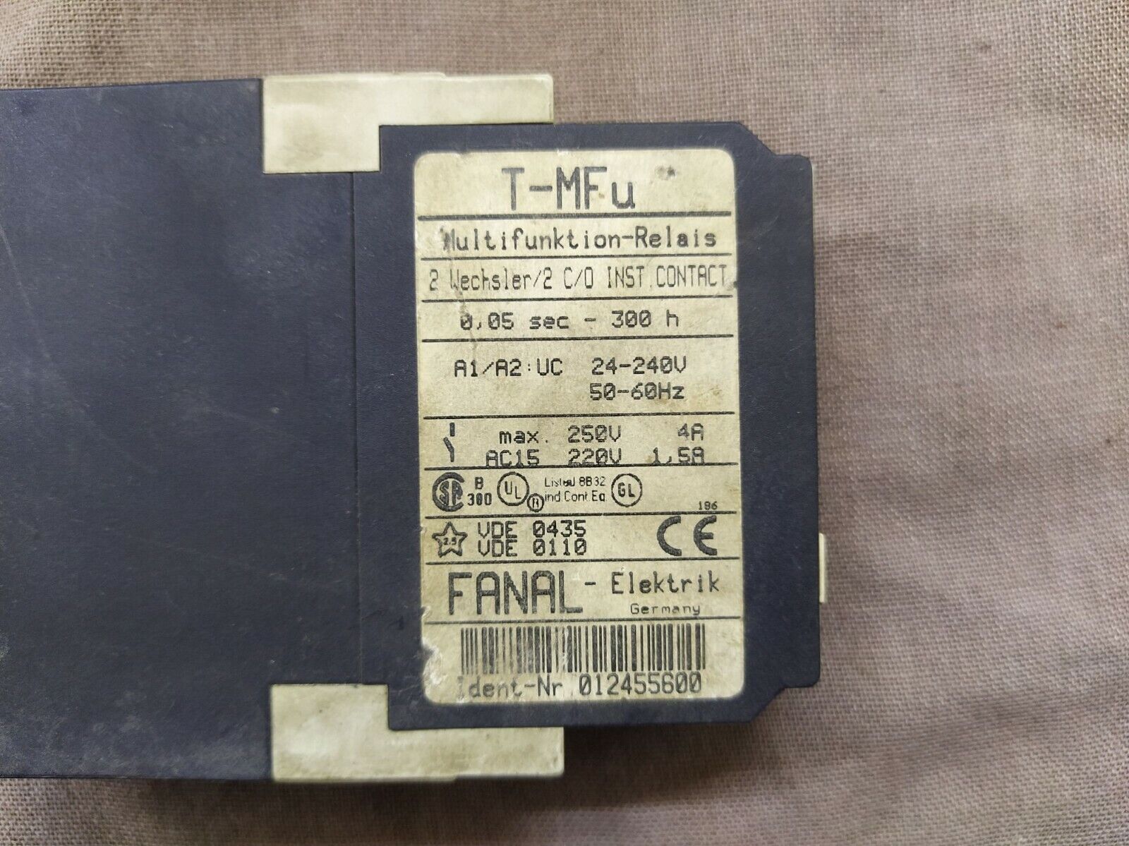 FANAL ELEKTRIK T-MFu 012455600 MULTIFUNKTION RELAIS