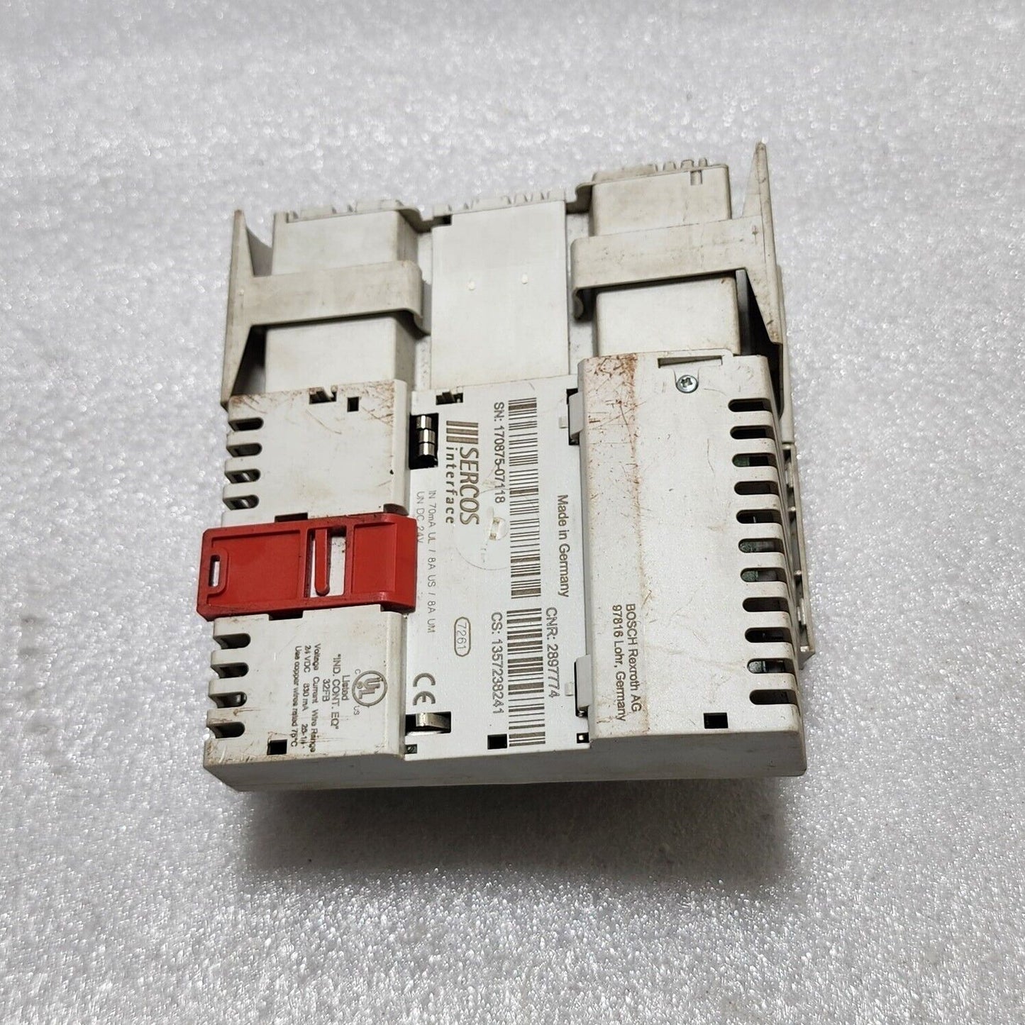 REXROTH SERCOS 3 R-IL S3 BK DI8 DO4-PAC INTERFACE MODULE R911170875-GH1