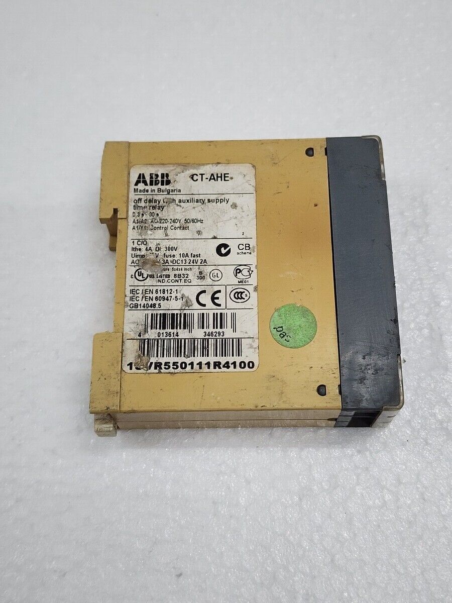 ABB CT-AHE OFF DELAY WITH AUXILIARY SUPPLY TIME RELAY 1SVR550111R4100 220–240VAC