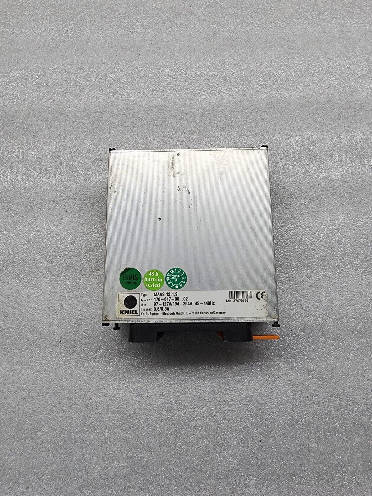 KNIEL MAAS 12.1-9 POWER SUPPLY 170-617-00.02 97-127V/194-254V