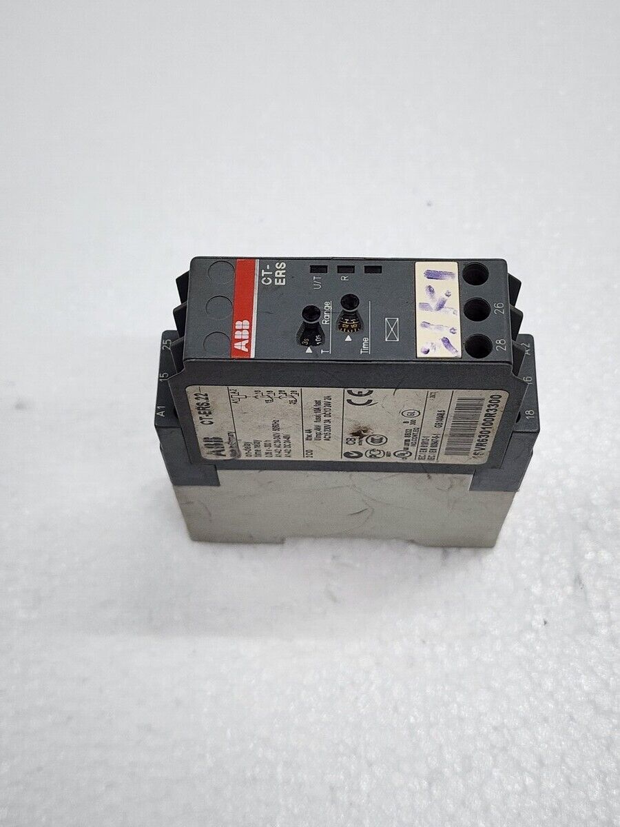 ABB CT-ERS.22 ON DELAY TIME RELAY 1SVR630100R3300 24-240VAC/24-48VDC