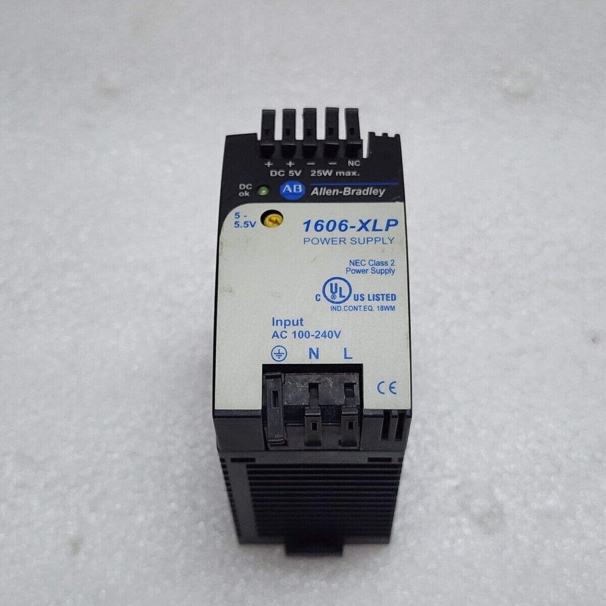 ALLEN BRADLEY 1606-XLP POWER SUPPLY 5VDC CAT 1606-XLP25A